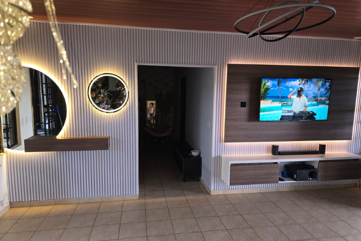Sala y centro de entretenimiento